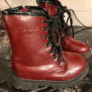 Waterproof Combat Side-Zip Lace-Up Mid-Calf Boots